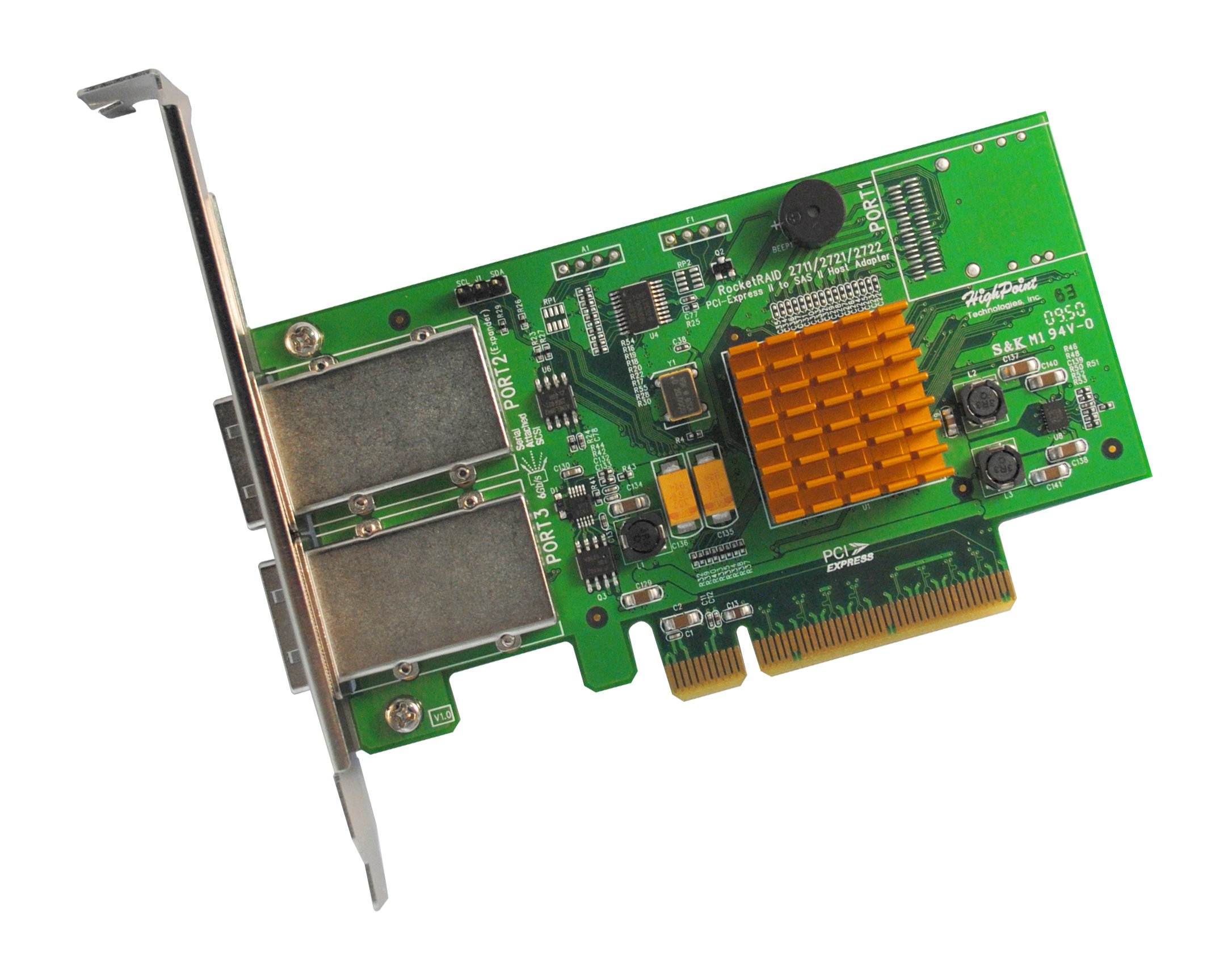 HighPoint RocketRAID 2722A SAS コントローラー Amazon | HighPoint RocketRAID 2722 8-port SAS RAID Controller